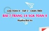 Bài 7 trang 14 Toán 8 Tập 2 Chân trời sáng tạo